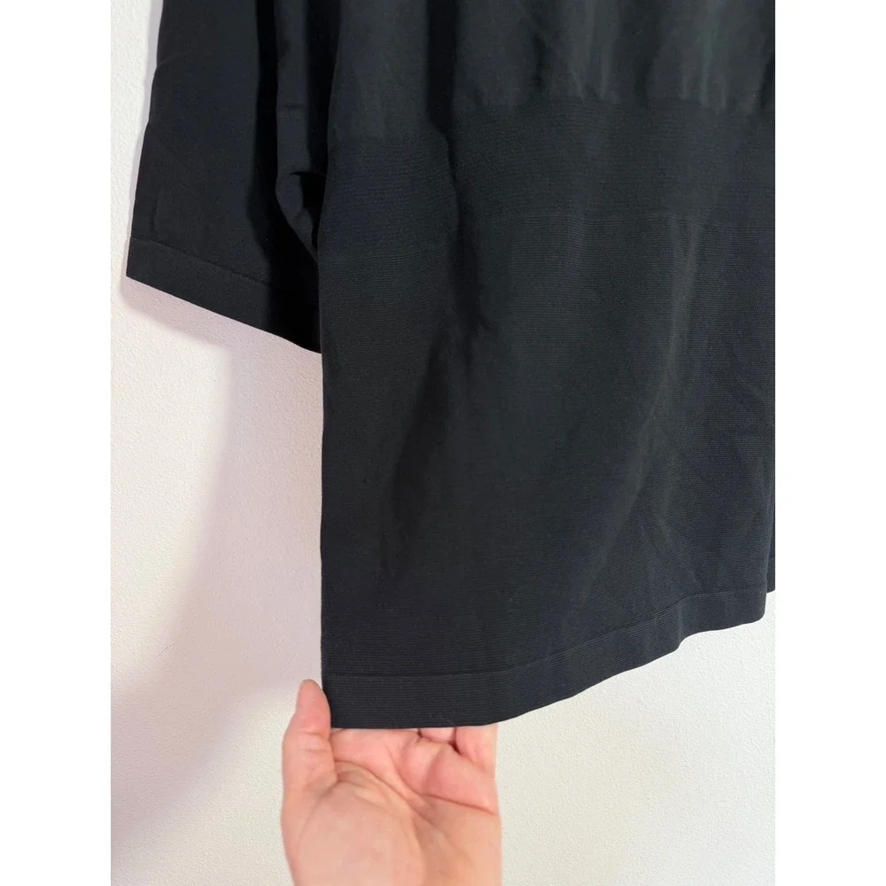 LOT OF 2 Yitty Smooth as Hell Lounge Tee‎ Womens 5X Black Seamless Cropped